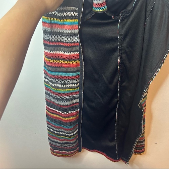 THE CLOTHING CO. Size s, full zipper back, built in bra. Multi coloured dress - Picture 4 of 8